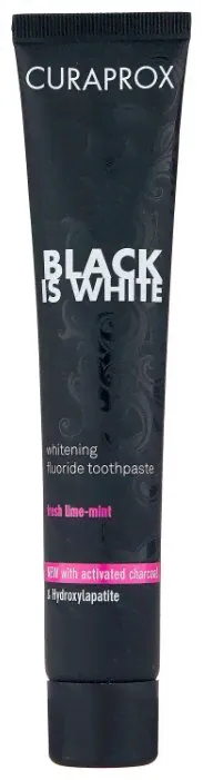 Зубная паста Curaprox Black Is White, лайм, 90 мл-1