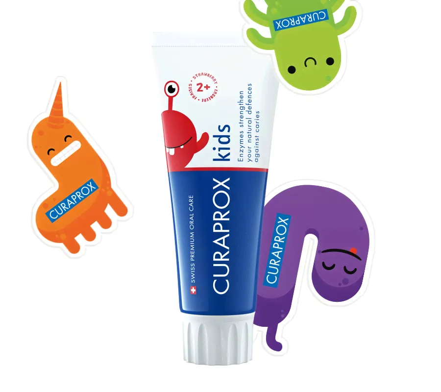 Зубная паста CURAPROX Kids 950 со вкусом клубники (с 2 лет), 60 мл