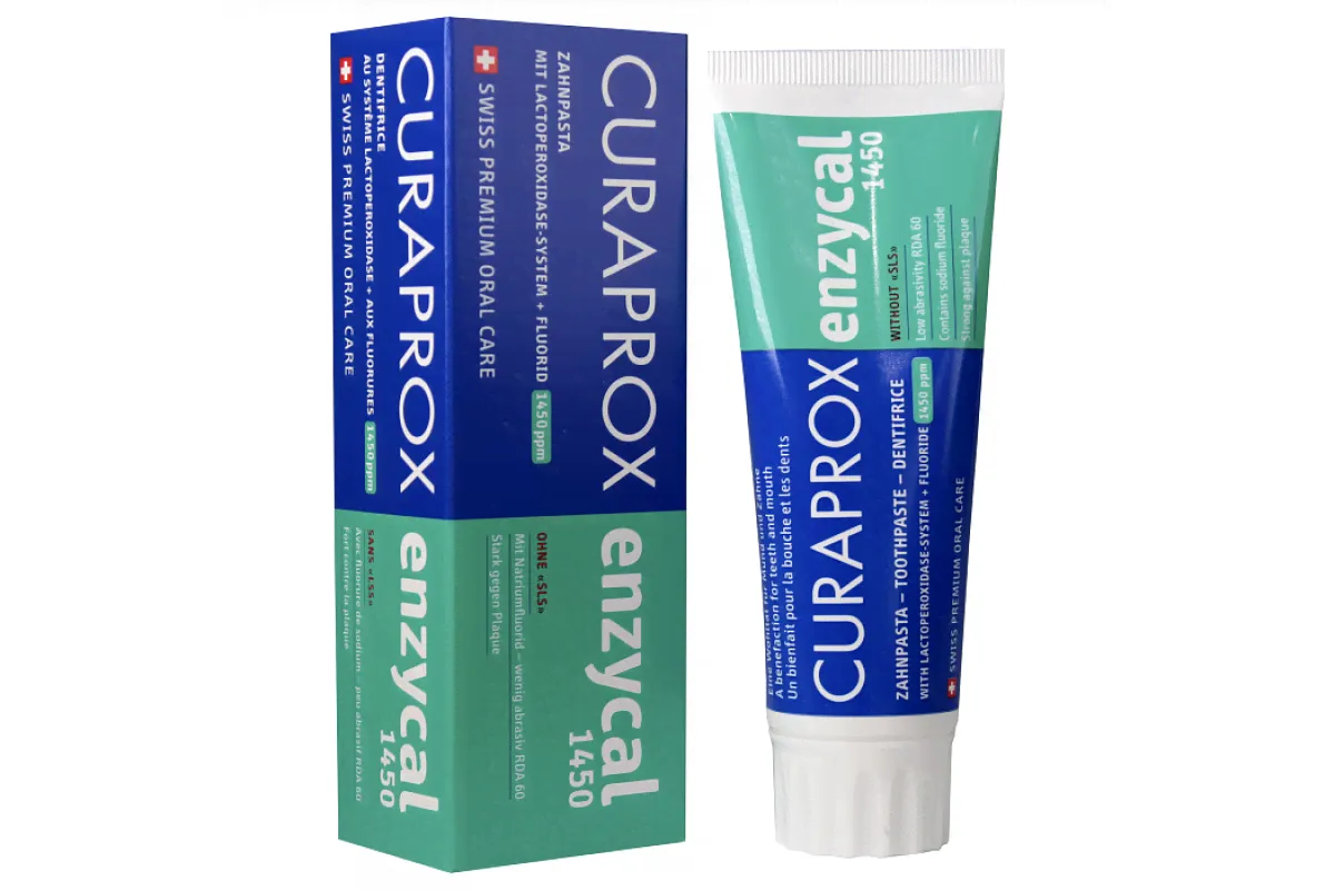 Курапрокс зубная паста Enzycal 1450 ppm, 75 мл (Curaprox)